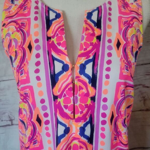 Lilly Pulitzer Carlotta Stretch Shift Dress Size 2 - Picture 5 of 7